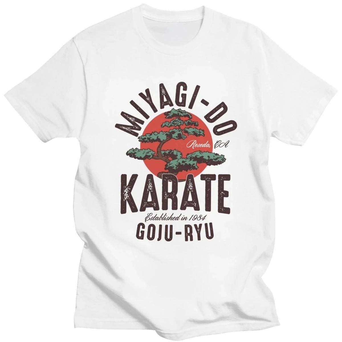 

Футболка с принтом японского кунг-фу Miyagi Do Inspired Karate Kid, женская и мужская винтажная футболка Cobra Kai Casual с коротким рукавом Tpos Tee XXXXXL чёрный