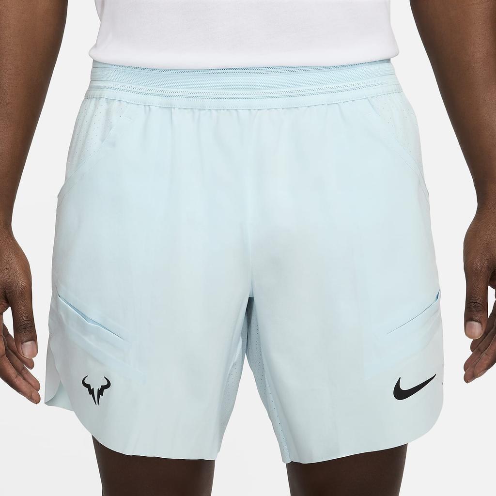 Nike Rafa Solid Logo Drawstring Elastic Waist Five-Point Casual Shorts Men Shorts Glacier-Blue DV2881-474