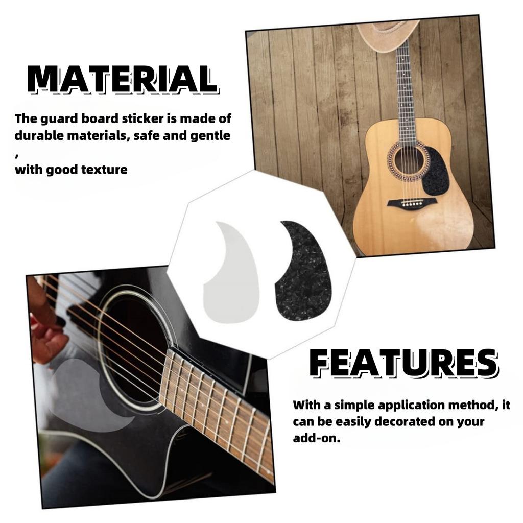Miwayer Acoustic Guitar Pickguard Scratch Plate Self Adhesive Sticker/Water Drop Shape/for Right Handed Acoustic Guitur Parts