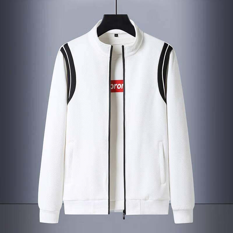 

Bifiso BFS8909L Jacquard Stand Collar Cardigan Sweatshirt 7XL