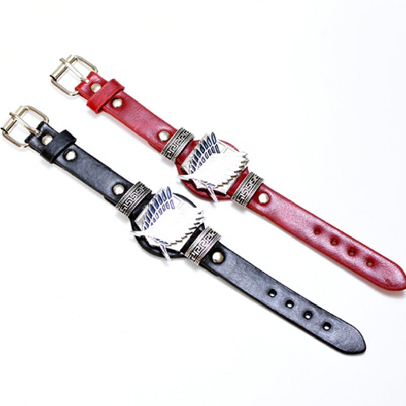 Anime Angriff auf Titan Lederarmband Cosplay Zubehör Requisiten Scouting Legion Männer Frauen