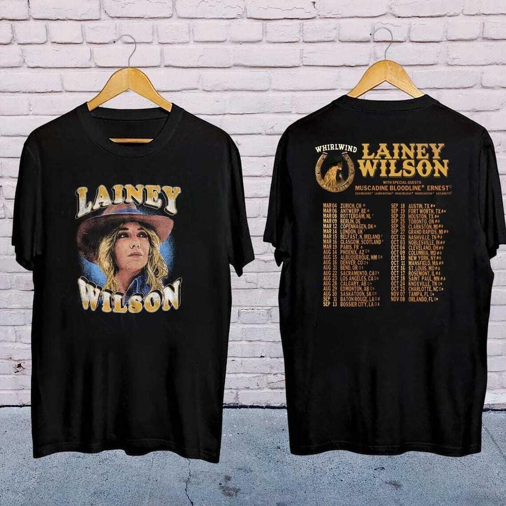 Lainey Wilson Vintage Tee, 2025 Lainey Wilson Whirlwind Tour Shirt Unisex T-Shirt XL