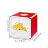 Lottery Box with Circular Slot Rigid Cube Drawing Rounded Corners for Prize Draws, Company