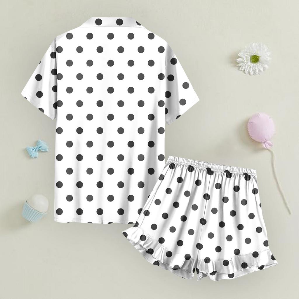 Children's Home Clothes Pajamas Set Short-sleeved Top Shorts Two-piece Set Outer Wear Play Cardigan Clothes