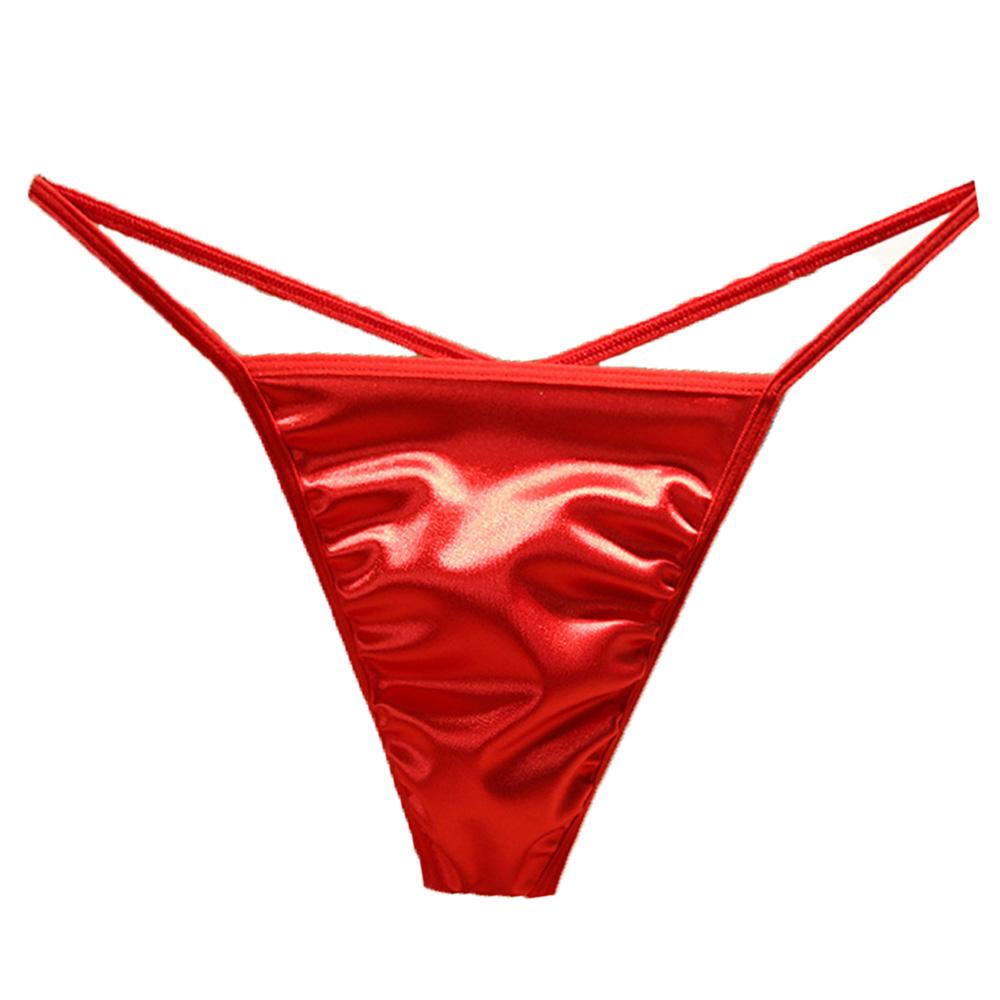 Sexy Satin Low Rise Mini T-back G Strings Men's Panties Thongs Sexy Briefs