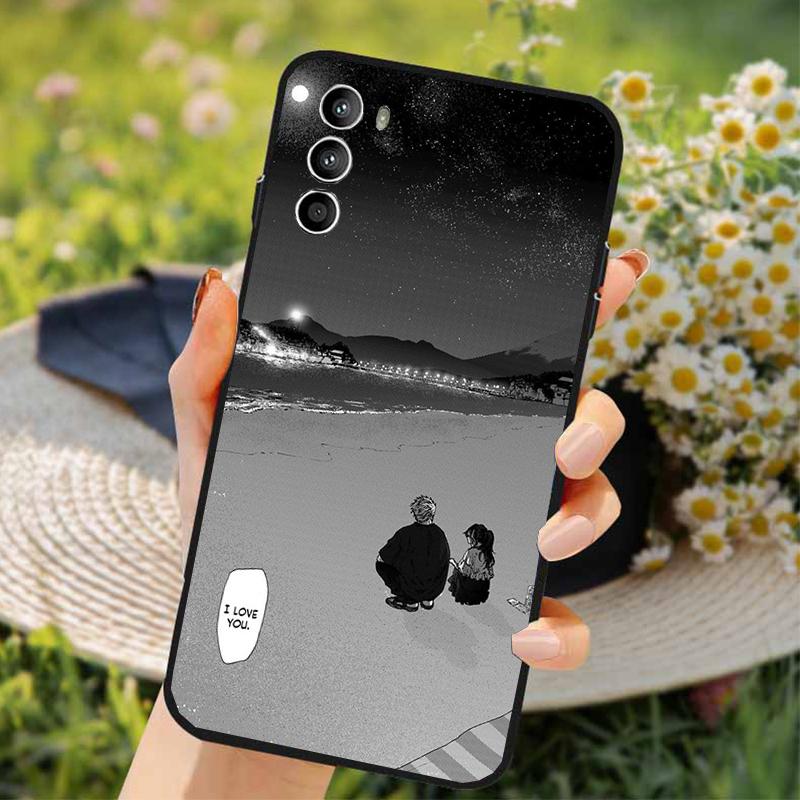

Phone Case For Moto G86 G85 G75 G15 G05 G56 G72 G53 G54 G84 G60 G31 G32 G24 G 5G G Play fragrant Flower Rintaro x Kaoruko Manga Moto G31