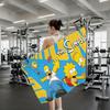 Cartoon The S-Simpsons Towel Quick Drying Beach Towels Are Suitable For Swimming Pools Camping Yoga And The Gym