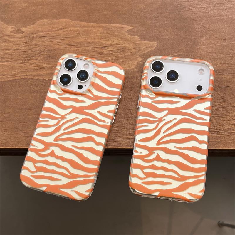 Compatible with iPhone 16/16 Pro Max Case: IMD Dual-Layer Zebra Pattern for iPhone 13/14/15 Protection