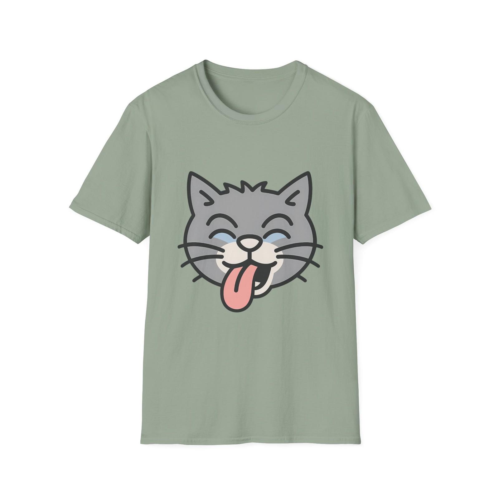 Unisex Softstyle Sassy Cat T-Shirt Mens Womens Tees Top – Funny, Streetwear Chaos M