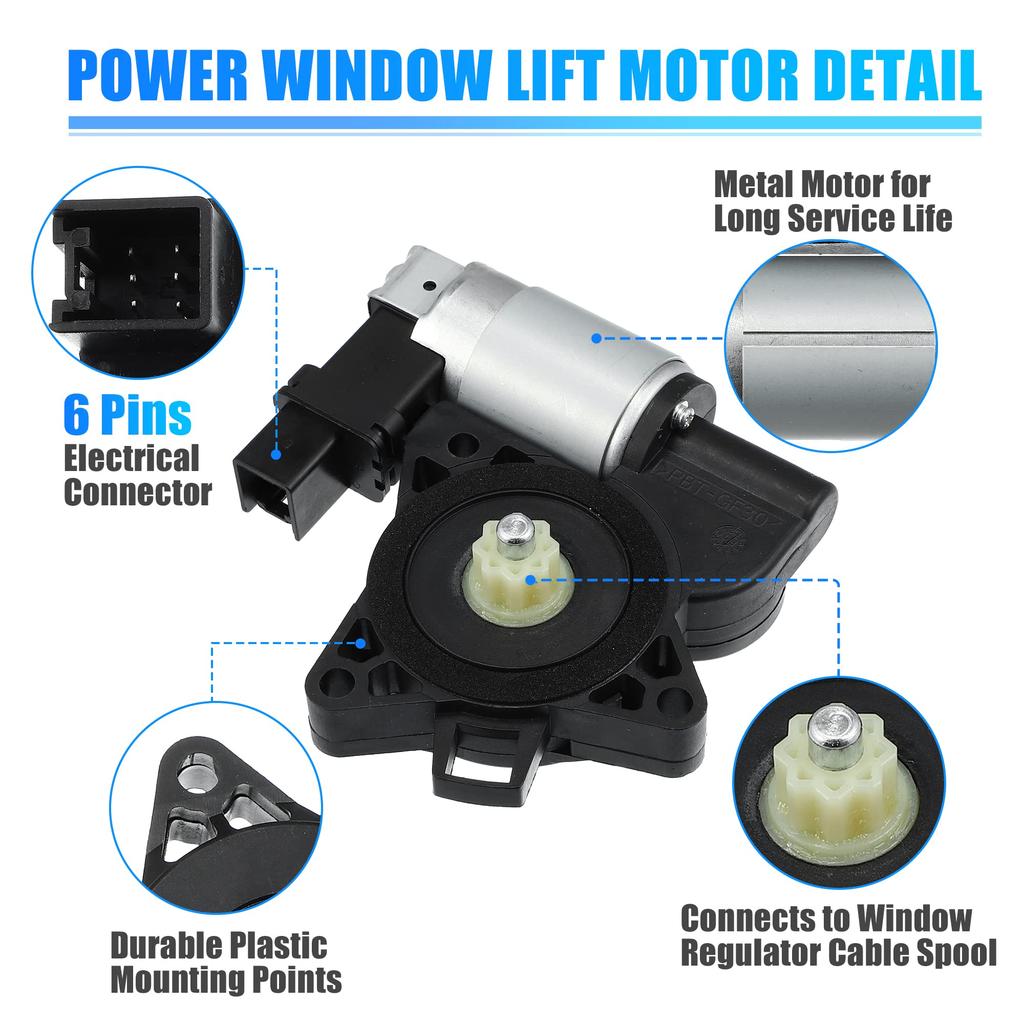 Uxcell Power Window Lift Motor G22C5858XF for Mazda 3 (2004-2009) and CX-7 (2007-2012)