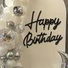 Happy Birthday 3D Letter Mirror Wall Stickers Acrylic Signature Birthday Party Decoration Background Wall Photo Home Decor