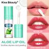 Kissbeauty Aloe Lippenöl Feuchtigkeitsspendend Feuchtigkeitsspendend Hydrierend Entsalzend Anti-Trockenheit Rissige Lippenkontur Lippenbefeuchtung