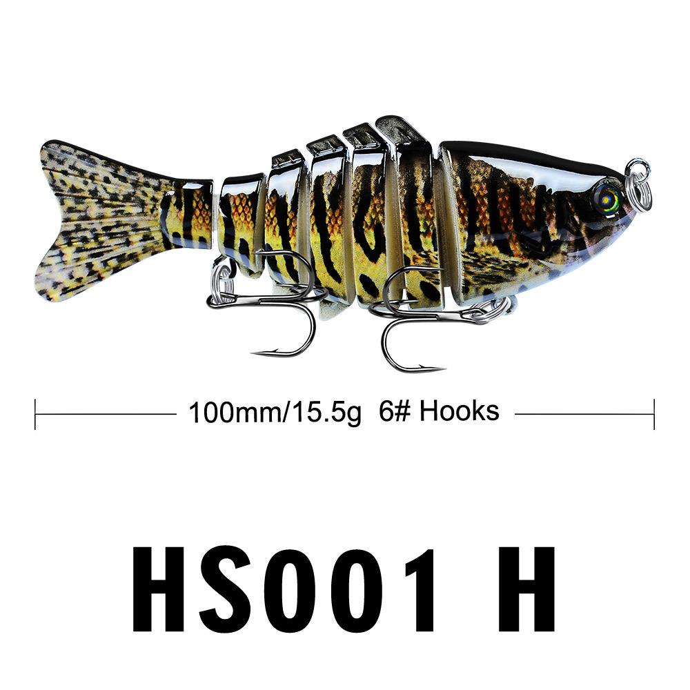 10cmLure Fishing Bait Plastic Hard Bait15.5gwith Packaging7Multi-Section Fish Imitation Bait HS001