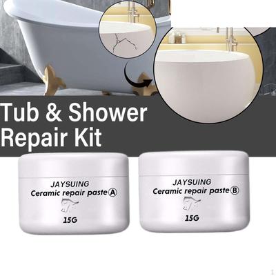2Pcs Ceramic Repair Paste, Tile Agent Tub Multifunctional Ab Glue Scratch
