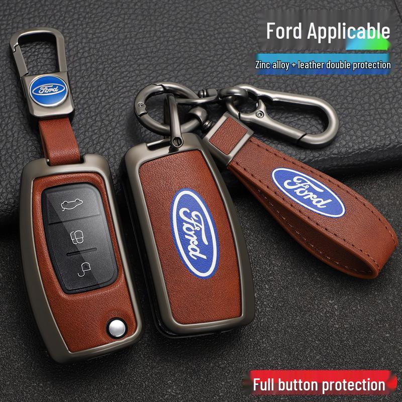 Key Case Cover Shell for Ford Fiesta, Focus (2009-2014), and 17 Years Ecosport Models
