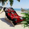 Manchester United Aufdruck Strandtuch, Großes Weiches Schnelltrocknendes Handtuch für Strand Camping Schwimmen