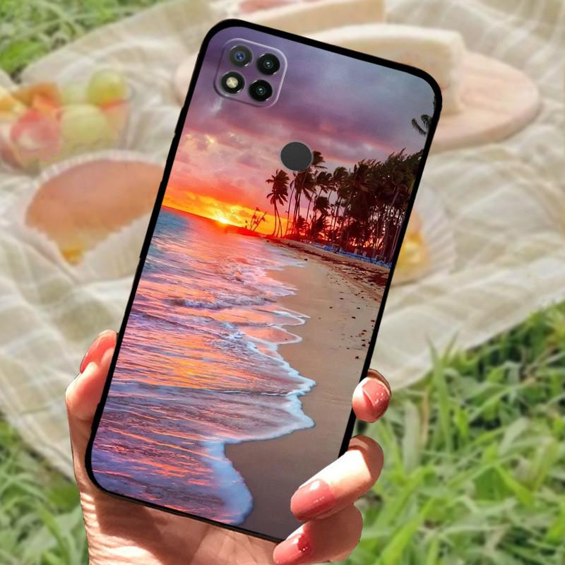 Pour Redmi 9C NFC Coque Mode Luxe Silicone Arrière de Téléphone Pour Xiaomi Redmi 9A 9C 9T Étuis Souples Anti-Choc Fundas Pare-chocs