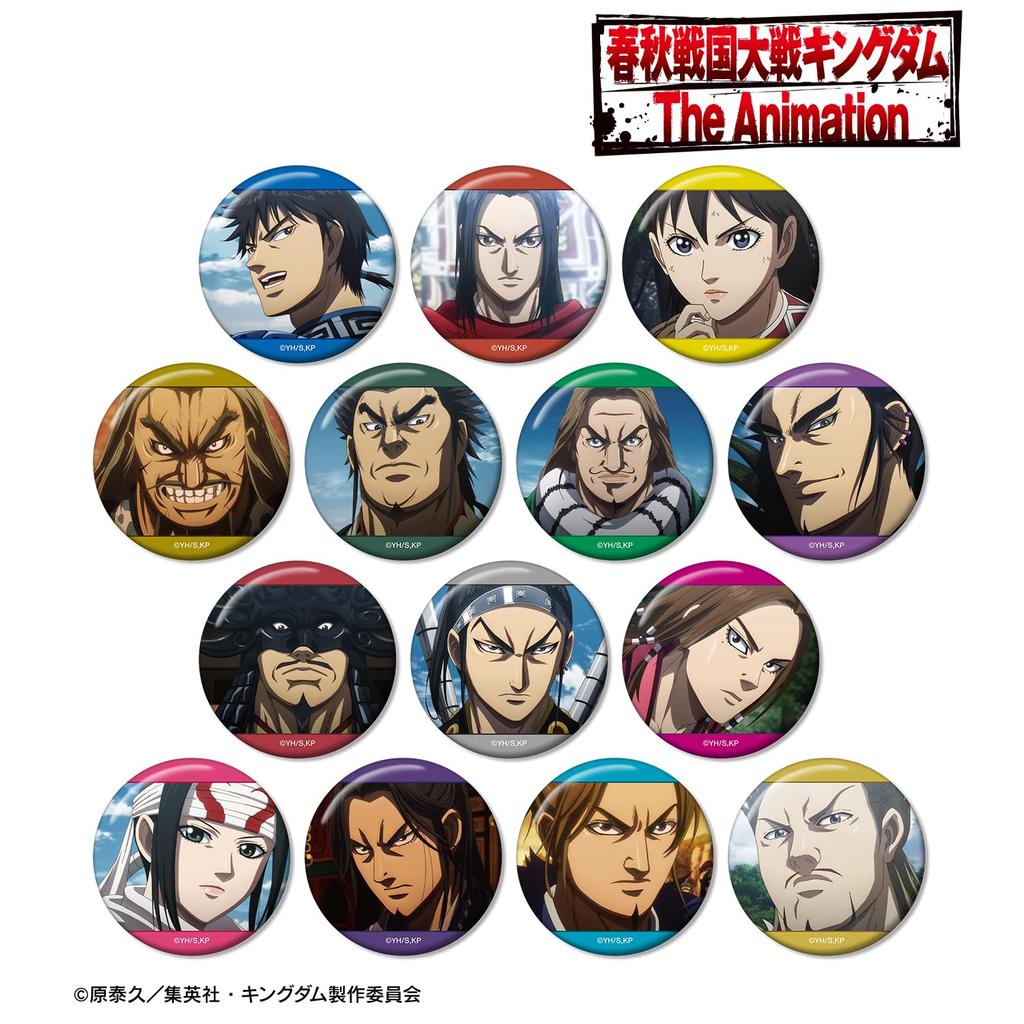 Anime [Kingdom] Trading Scene Can Badges Box of 14