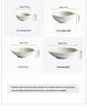 Cherry Blossom Ceramic Bowl & Plate Set: Includes Rice Bowl, Soup Bowl, Large Plate, Dish Plate, and Large Noodle Bowl - Japanese Imported.
