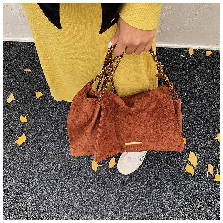 Damska torba na ramię typu tote z łańcuszkiem, duża pojemność, w stylu retro, na rok 2025, marki Melaude