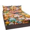 3-Piece Bed Set With Clay Animals, Colorful Warm Color With 2 Pillowcases, Suitable For Living Room And Bedroom (Animals, Gift)