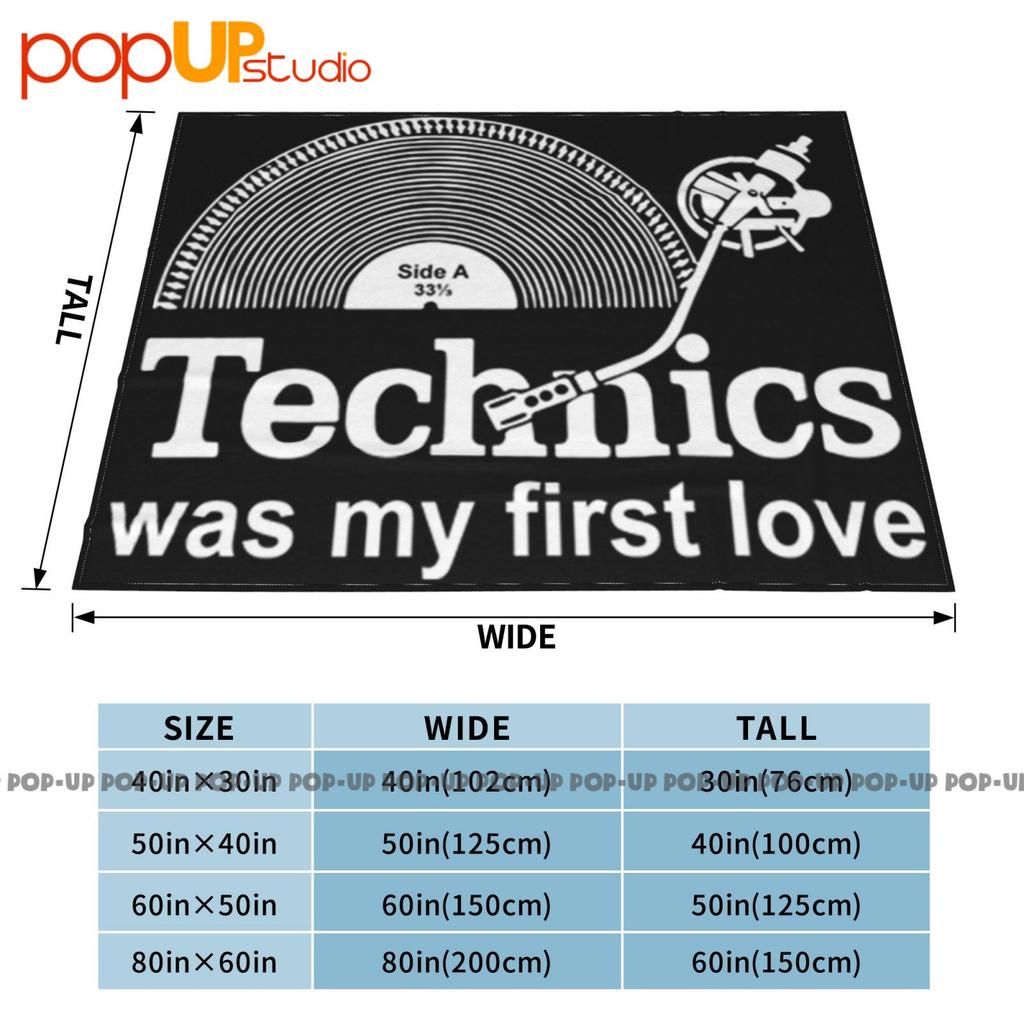 Technics Was My First Love Record Turntable Dj 33 1 3 Ultra-Soft Blanket Quilt Winter Sofa Cover Bed Covers