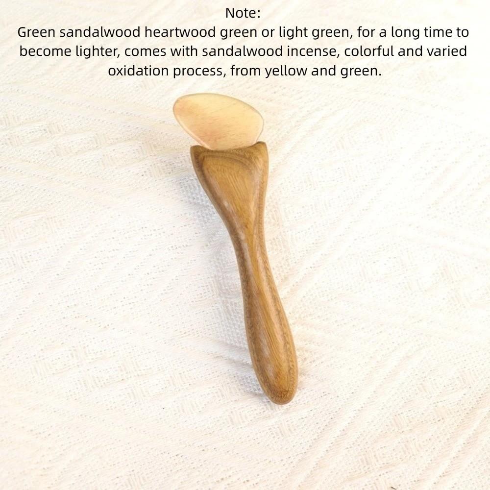 

Reduce Puffiness Sandalwood Massager Guasha Face Massager Tool Neck Body Massage Green Sandalwood