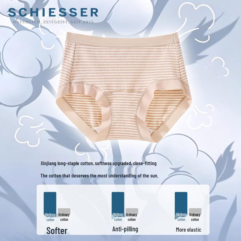 Schiesser Women's Antibacterial Cotton High Waist Boxer Briefs