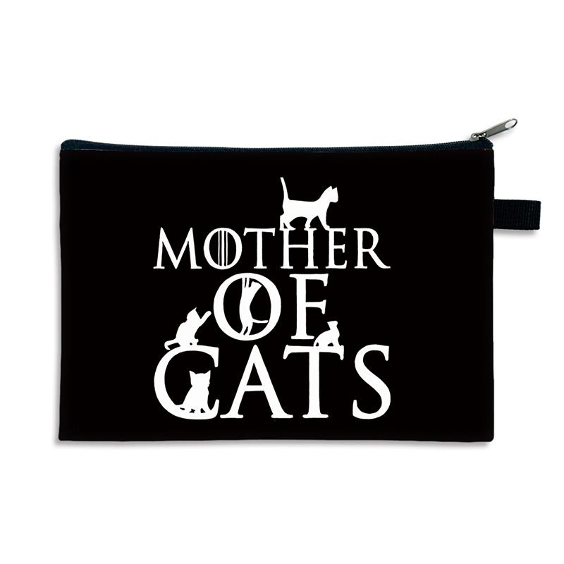 

Retro Vintage Best Cat Mom Ever Print Women Cosmetic Bag Fashion Fun Mother s Day Gift Casual Cat Lover Female Cosmetic Bag