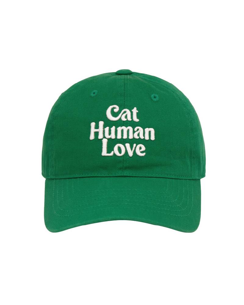 HUMAN N CAT Cat Human Love Cotton Ball Cap [Green]