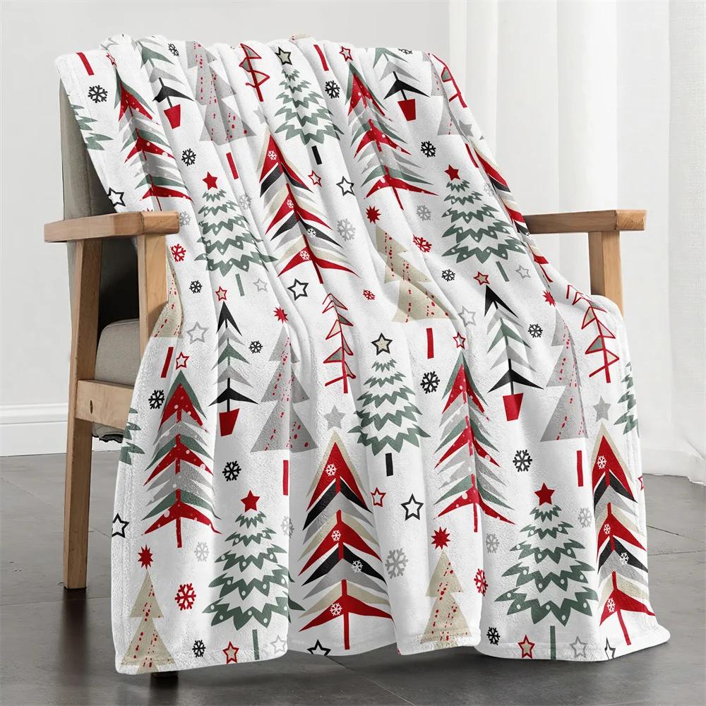 1pc Snow Pine Microfiber Blanket Super Soft Throw Blankets For Bed Bedspread Sofa Decorative Camping Picnic Winter Warm Blanket