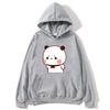 Cute Bubu Is Yelling At Dudu Hoodies for Men's Sweatshirt Women Couple Clothes Panda Bear Casual Kawaii Tops Fleece