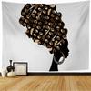 African Tapestry Indigenous People Theme Traditional Turban and Dress Tapestry Wall Hanging for Bedroom Living Room Dorm Decor