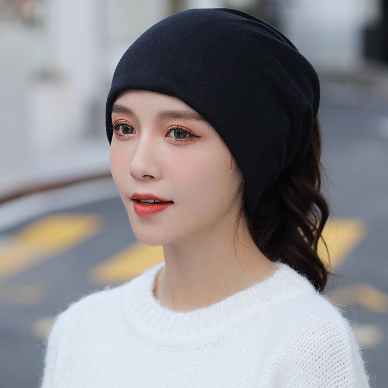 Autumn-Winter Double Layer Neck Warmer & Beanie Face Mask Headscarf