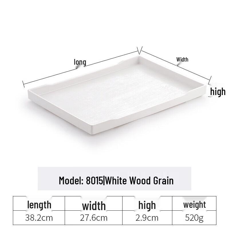 Rectangular Plastic Serving & Storage Tray