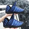 Botas de nieve de terciopelo para mujer, zapatos informales de lona, cálidos, impermeables, de algodón, de caña alta, gruesos, antideslizantes, para invierno