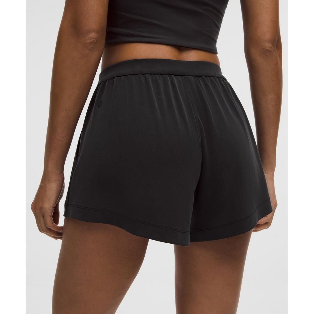 Lululemon Drapey Softstreme High Rise Short 3.5  Black