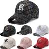 Letter R Embroidery Cotton Baseball Cap Adjustable Breathable Peaked Gift Caps