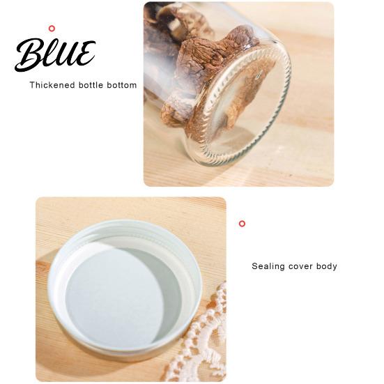 Nuts Sealed Jar Clear Multifunctional Airtight Lid with Screw 300/400/500/650ML Glass Large Capacity Fruit Jam