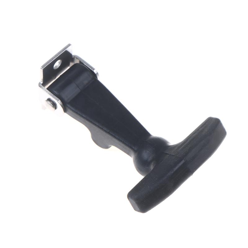 Rubber Hood Catch With Bracket Elastic Stainless Steel Rubber Hood Catch Flexible T-Shaped Drawer Latch For Coolers Boats