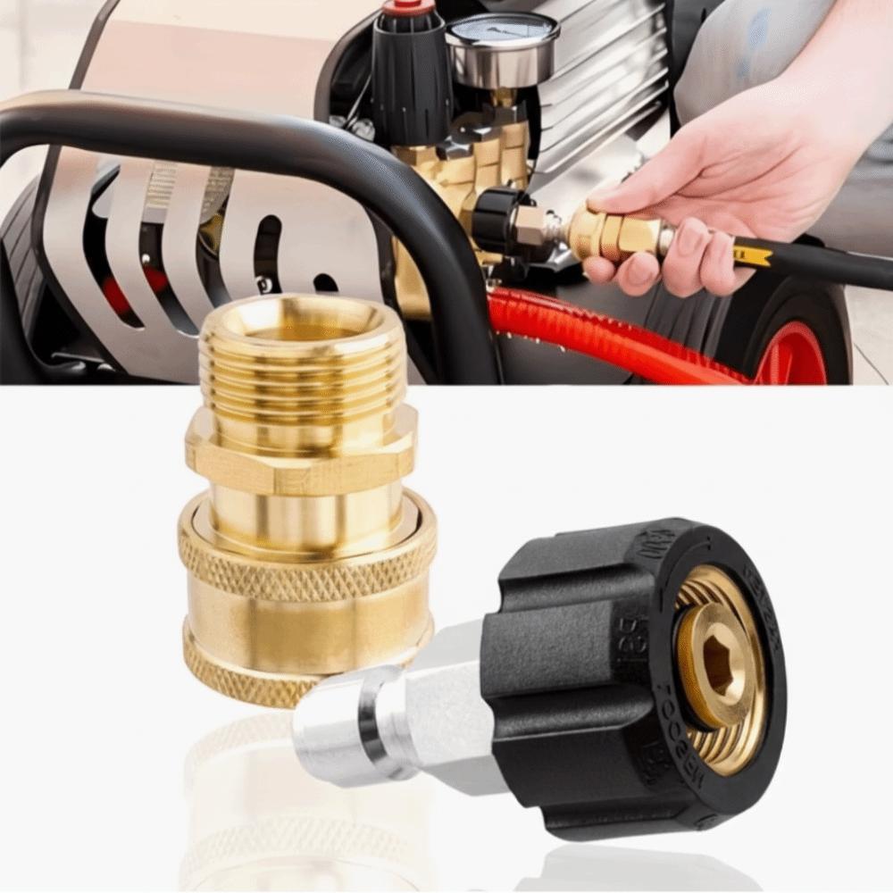 2pcs Quick Connection Pressure Washer Adapter Set Pressure Washer Connector  High Pressure Washer