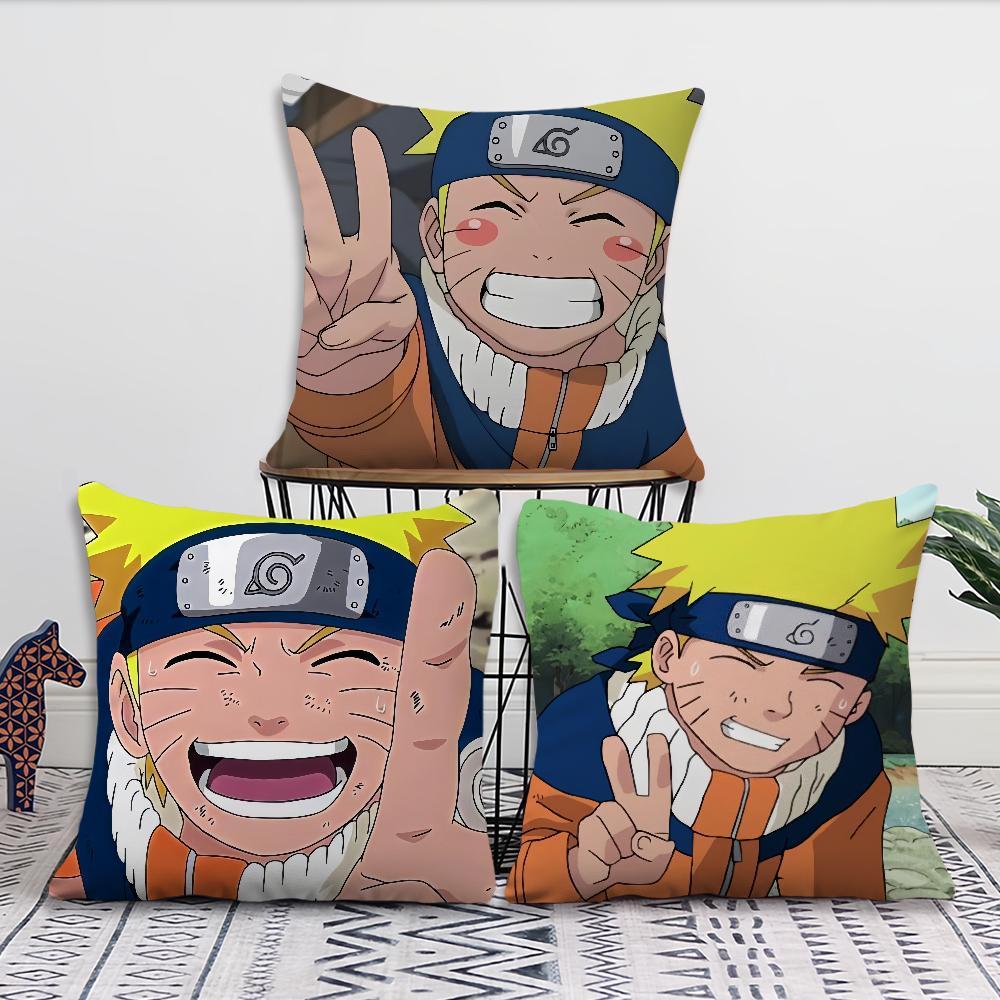 Anime NNarutoO Funny Meme cushion cover For Pillow Printing Sofa Decoration Home Car Room Coffee Shop Office Nordic Simplicity