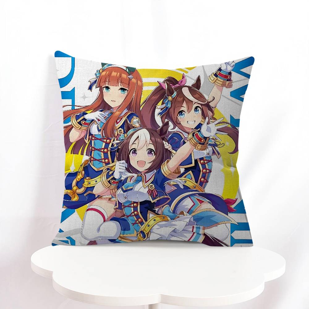 

P-Pretty Derby Cartoon 45*45cm Cushion Cover Pillow Cover Decor Pillowcase Home Pillowcase For Couch Pillow 16x16Inch