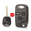 Jingyuqin Telecomando Pieghevole a Scatto Guscio Chiave Auto per Toyota Yaris Carina Corolla Avensis Copertura Toy43 Toy47 Toy48 Con Pulsanti