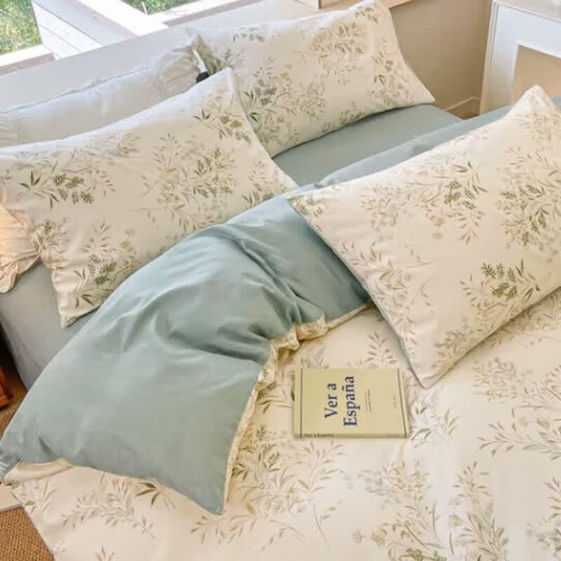 Nanjiren Brushed Printed 4-Piece Bedding Set