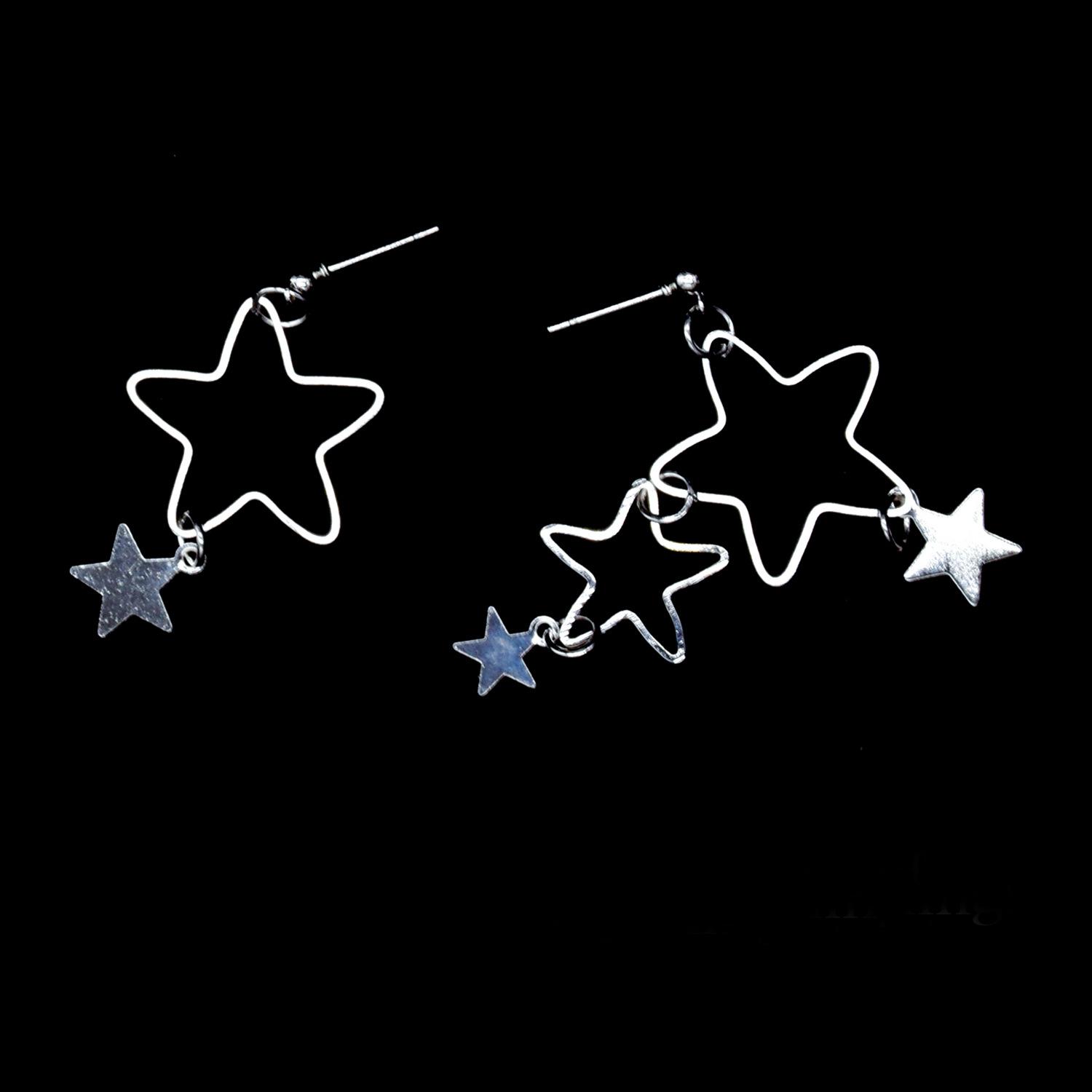 

Звезда Маленькие Серьги-гвоздики Асимметричные Серьги Длинные Клипсы