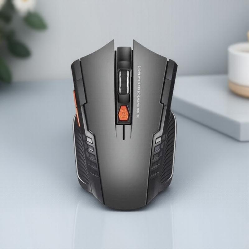 

Беспроводная игровая мышь 2,4 ГГц Ультратонкая портативная оптическая мышь USB-приемник для ПК Ноутбука Игровые аксессуары серебряный