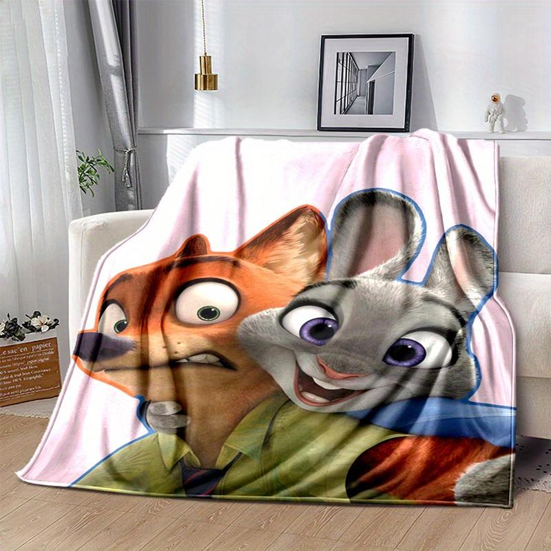 1pc, Zootopia Nick & Judy Blanket Soft Throw for Home Decor, Couch Cover, Travel, Camping, Car, Beach, Office Nap Perfect Gift for Friends