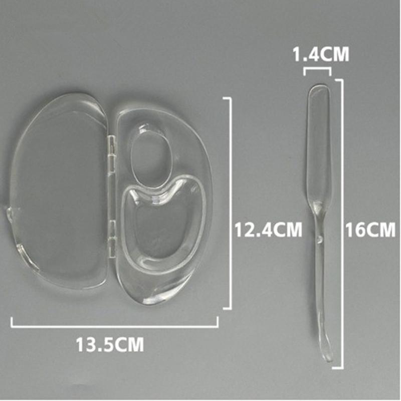

Держатель акриловой палитры для смешивания макияжа, художественная палитра для ногтей, прозрачная палитра для пигментов для макияжа для тональной основы