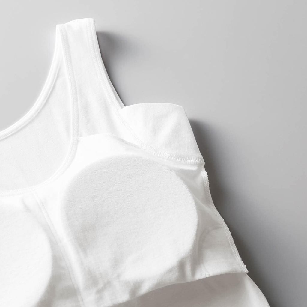 Innerwear for Tank Top with Inner Saralyst Cocoa L [BELLEMAISON] Sweat-absorbing Women, Cotton, Cups, Camisole/tank Top,